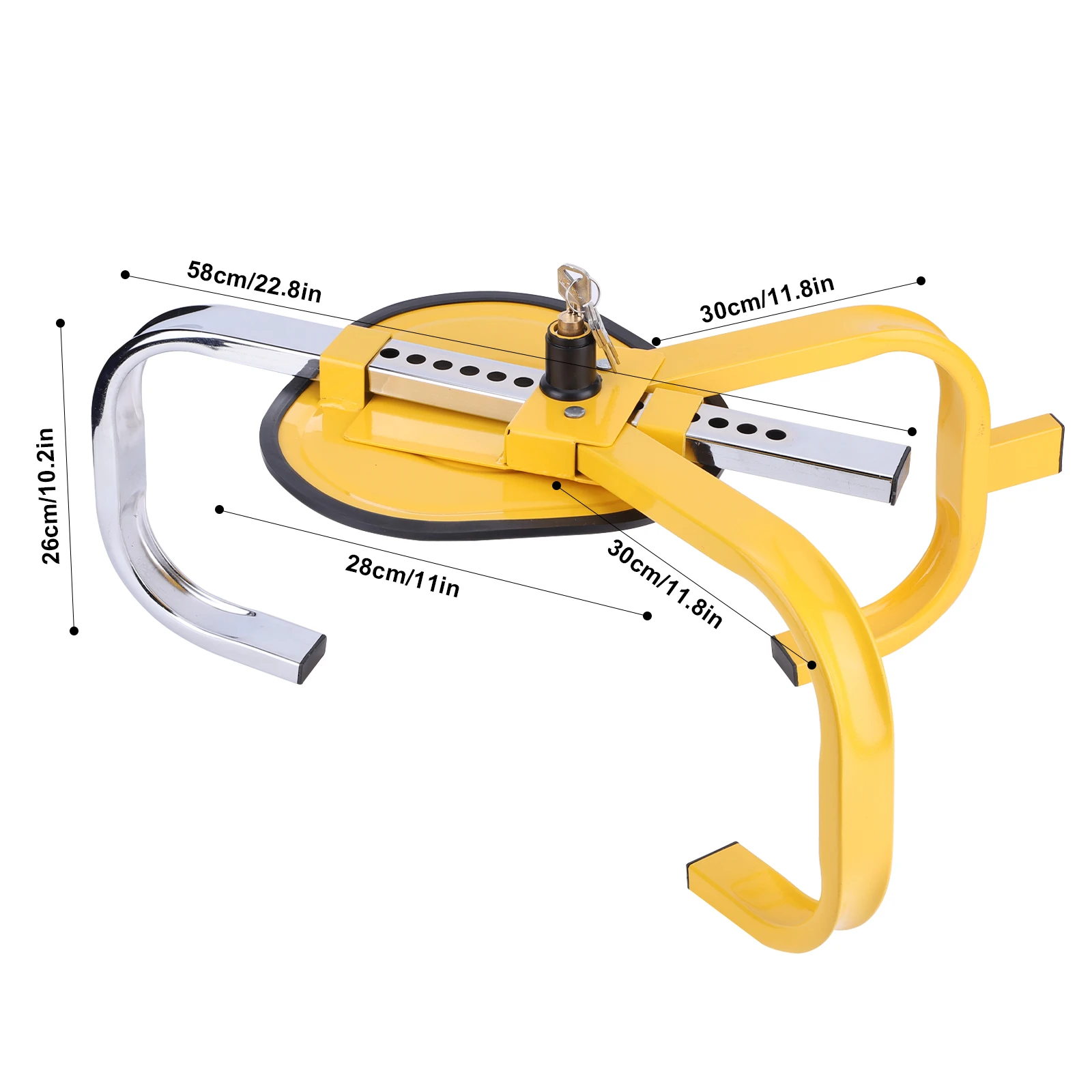 

Trident Suction Cup Type Wheel Lock Adjustable Tire Safety Lock Small Three Fork Wheel Lock for Vans Pickup Trucks Tricycles