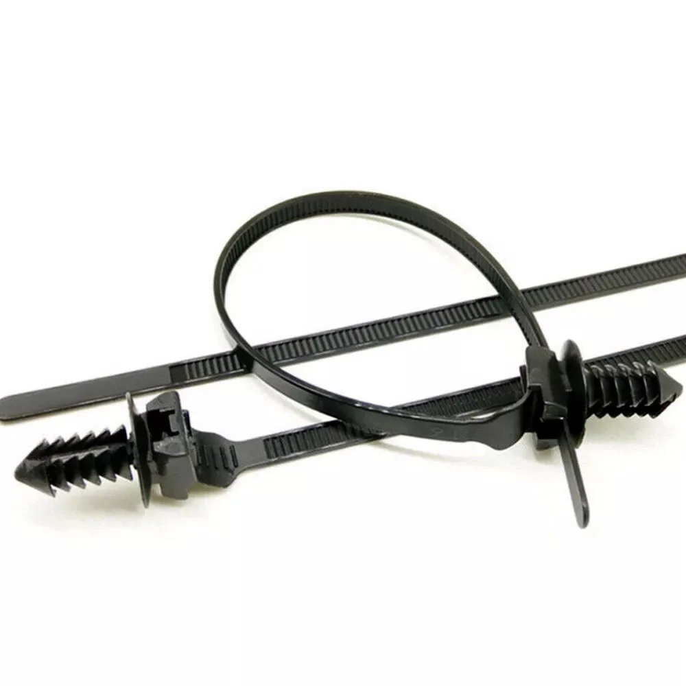 Cable Universal de nailon para coche, sujeción con cremallera, autobloqueo, 50 piezas