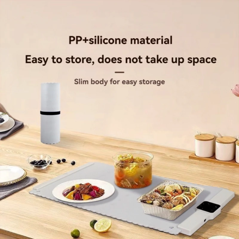 

Силиконовая грелка для пищевых продуктов, доска для разделения горячей еды, которую можно свернуть, гибкая складная, чтобы согреться разделочной доской.