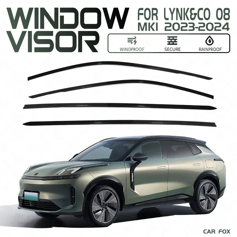 

For LYNK&CO 08 2023+ Car Window Visor Awning Shelters Windshield Side Window Rain Sun Shade Auto Accessories