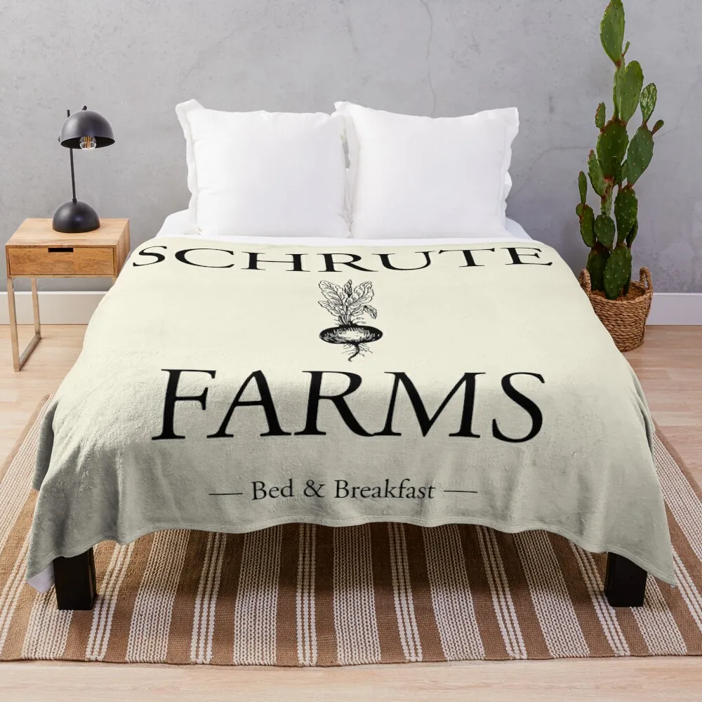 

Schrute Farms Throw Blanket Beach Blankets For Sofas Sofa Thins Luxury Designer Blankets