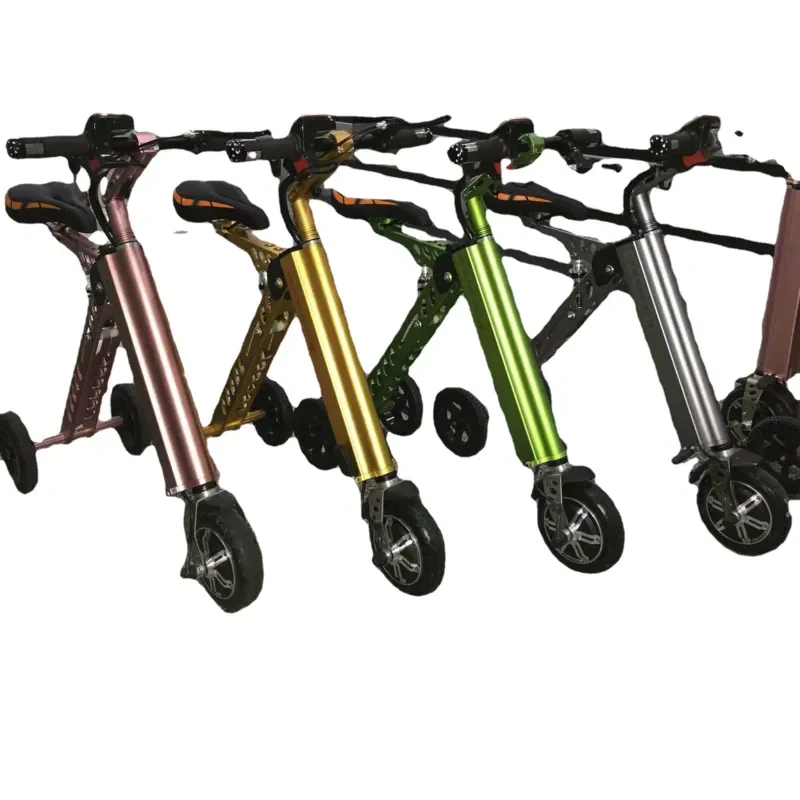 Foldable Electric Mobility Tricycle 8in Wheels Lightweight Portable Scooter Suitable for Elderly and Adults