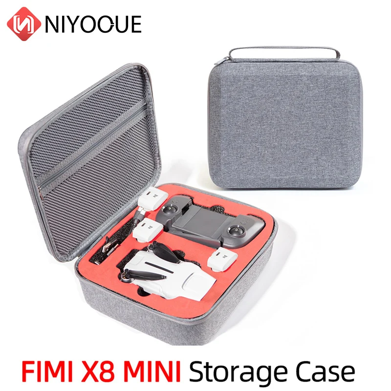 

Футляр для хранения Fimi X8 Mini, водонепроницаемый Дорожный Чехол для сумки, чехол с дистанционным управлением аккумулятором, аксессуары для зарядного устройства, Противоударная сумка для переноски