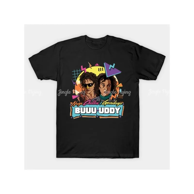 Camiseta gráfica Retro Geometricint 100% Camiseta de algodón para hombre Nugs inspirados encino Chillin Grindage Buuuuuddy Ropa corta con cuello redondo