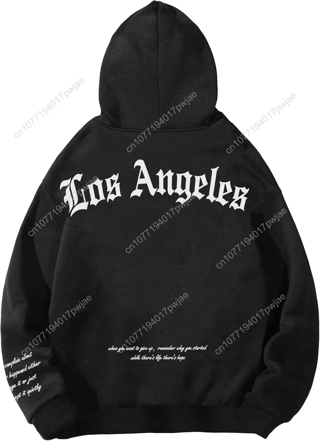 

SHENHE Men's Graphic Hooded Sweatshirt Oversized Letter Print Casual Hoodie Pullover