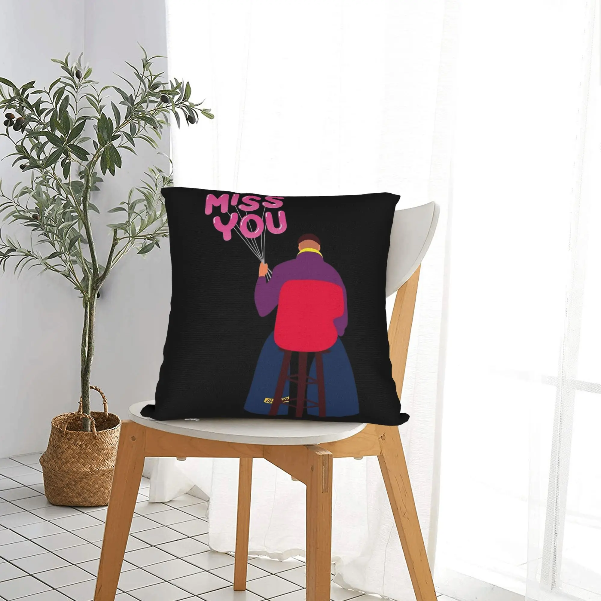 Olivers trees  Miss You Pillowcase Soft Cushion Cover Decor  Throw Pillow Case Cover Living Room