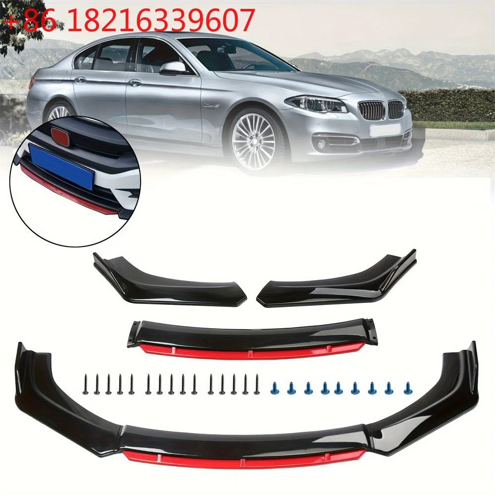 

TAO 3PCS Universal Car Front Bumper Lip Splitter Body Kit Spoiler Diffuser Protector Impact-Resistant