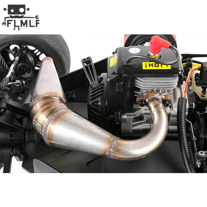 Rc Car Performance Tuned Pipe Exhausted Pipe / Size 320x180x60mm Fit 1/5 Losi 5ive-t Rofun Rovan LT KM X2 23cc~45cc Engine Parts