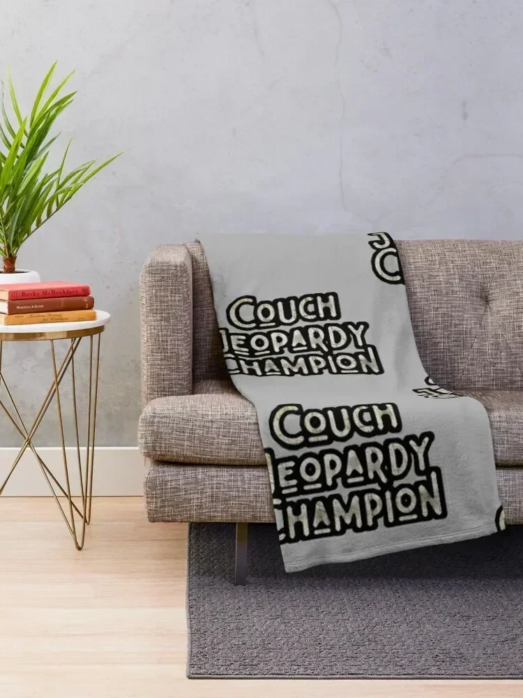 Funny alex trebek Couch Jeopardy Champion, gifts for holiday, gifts for friendship, gifts for moment. Throw Blanket