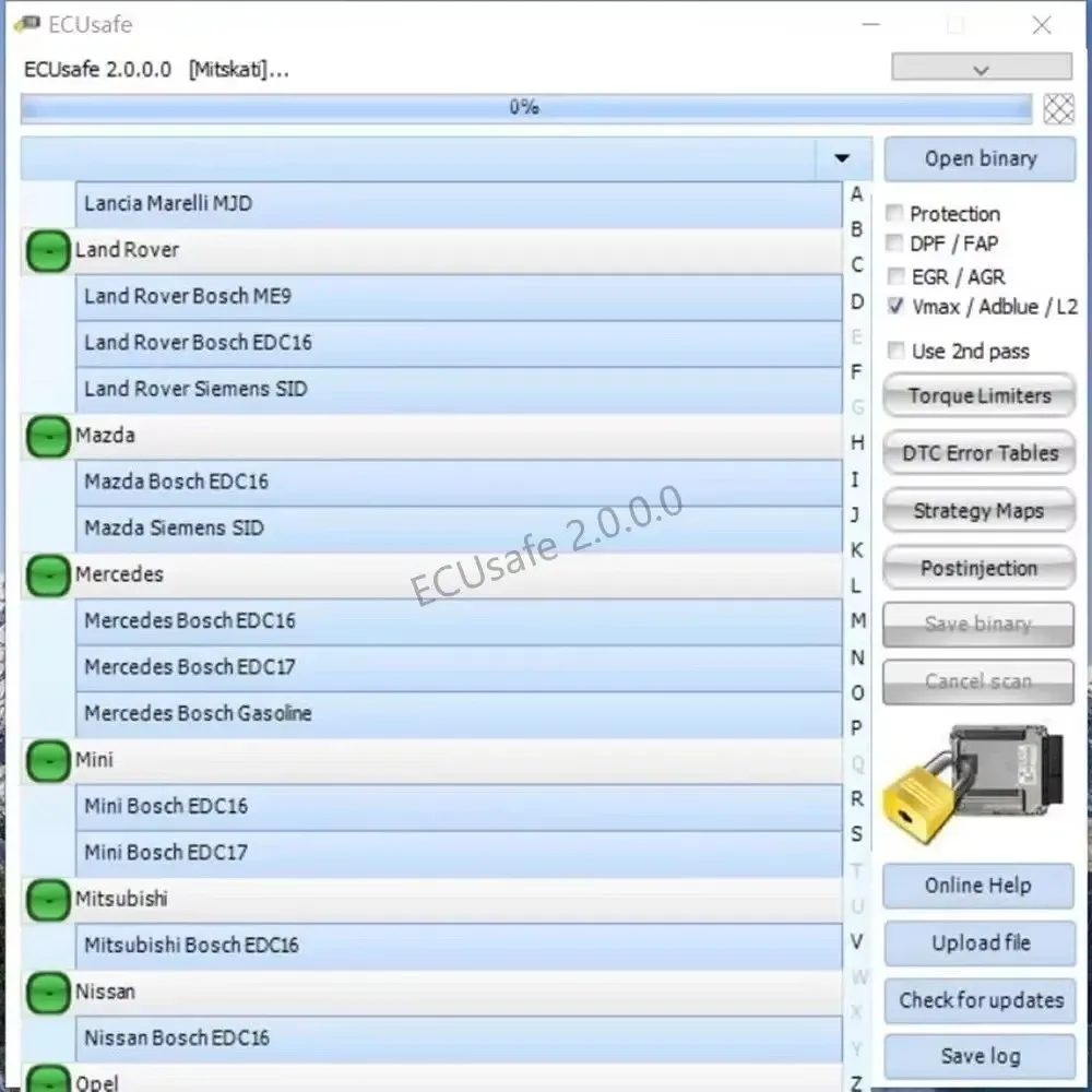 2024 ECU Safe 2.0 Hot Selling ECUSafe 2.0 ECU ECM 2.0 Diagnostic Tool CD DVD Software For Car and Trucks CD USB work with KESS