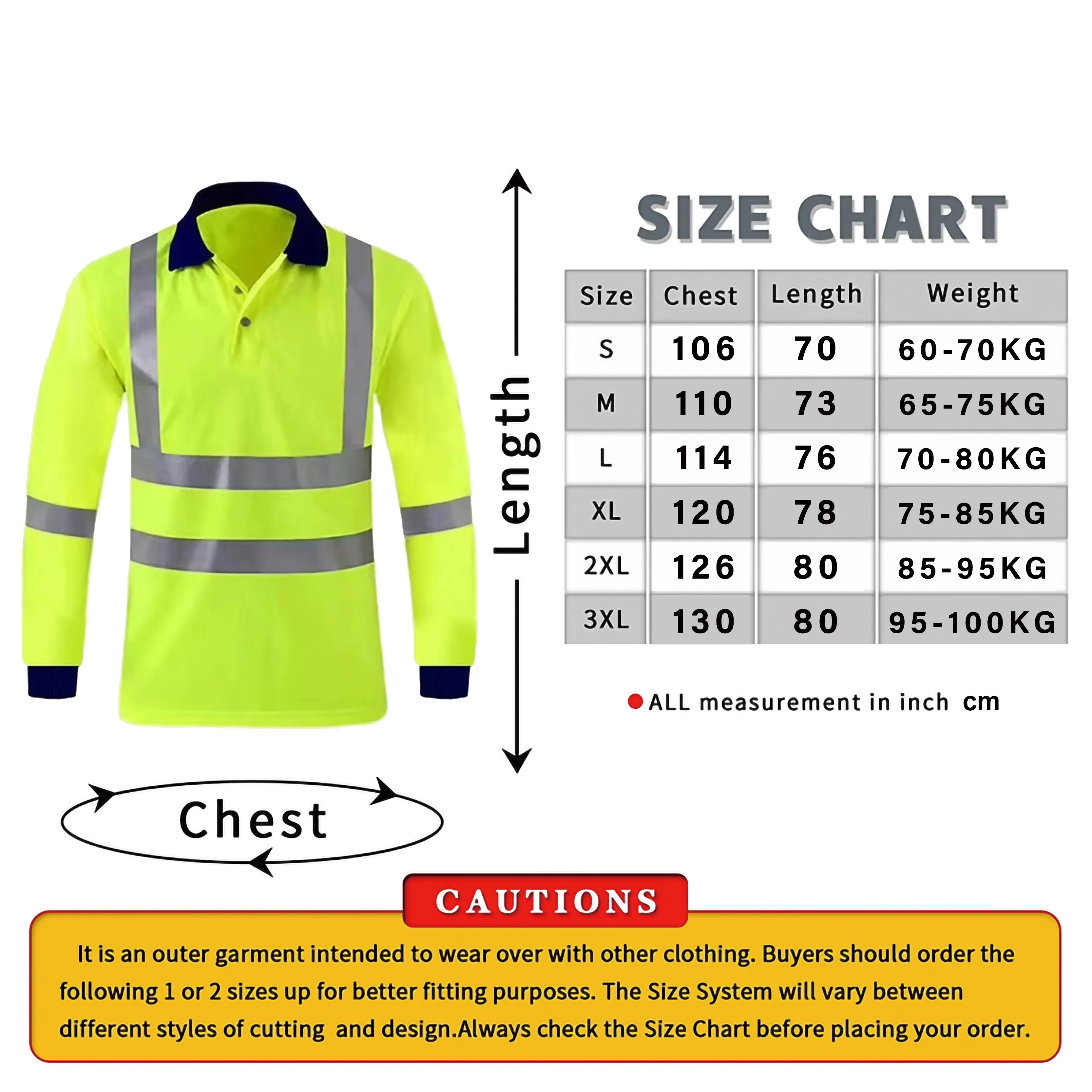 Reflective T-Shirt Safety Vest for Men with Reflection Tapes Work Vest Fluorescent Yellow Workwear Vest ﻿