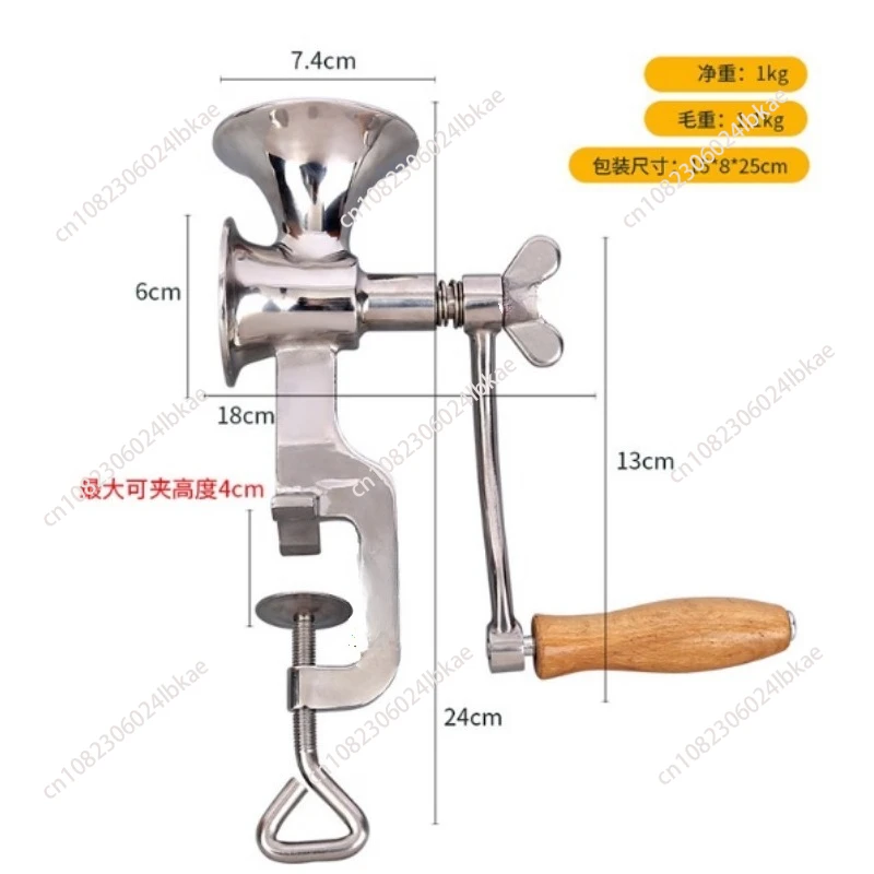 All stainless steel classic kitchen tools hand mill manual nut grinder and spice grinder