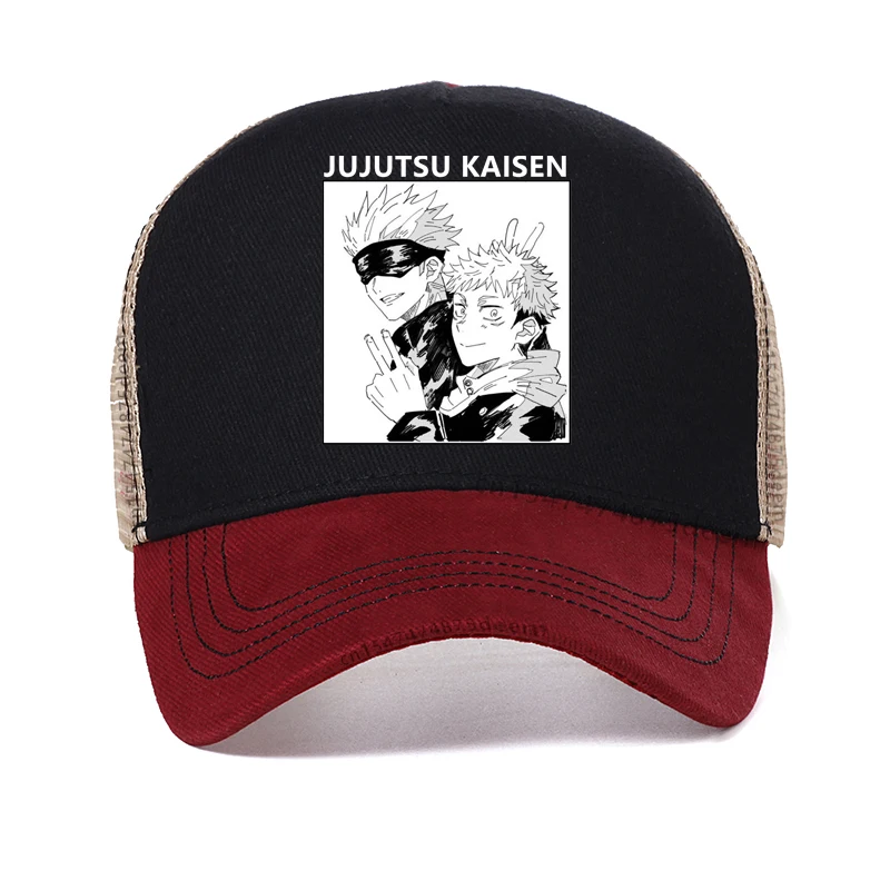 

Harajuku Men's Dad hat Jujutsu Kaisen Printed women baseball cap Unisex Cool Cartoon Anime Casual Mesh Breathable Snapback hats