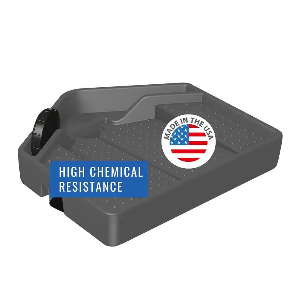 

IBC Tote Funnel - Premium IBC Funnel chemically Resistant Polyethylene in Grey – 1x - Large Drain Opening (4.9in) - Made in USA