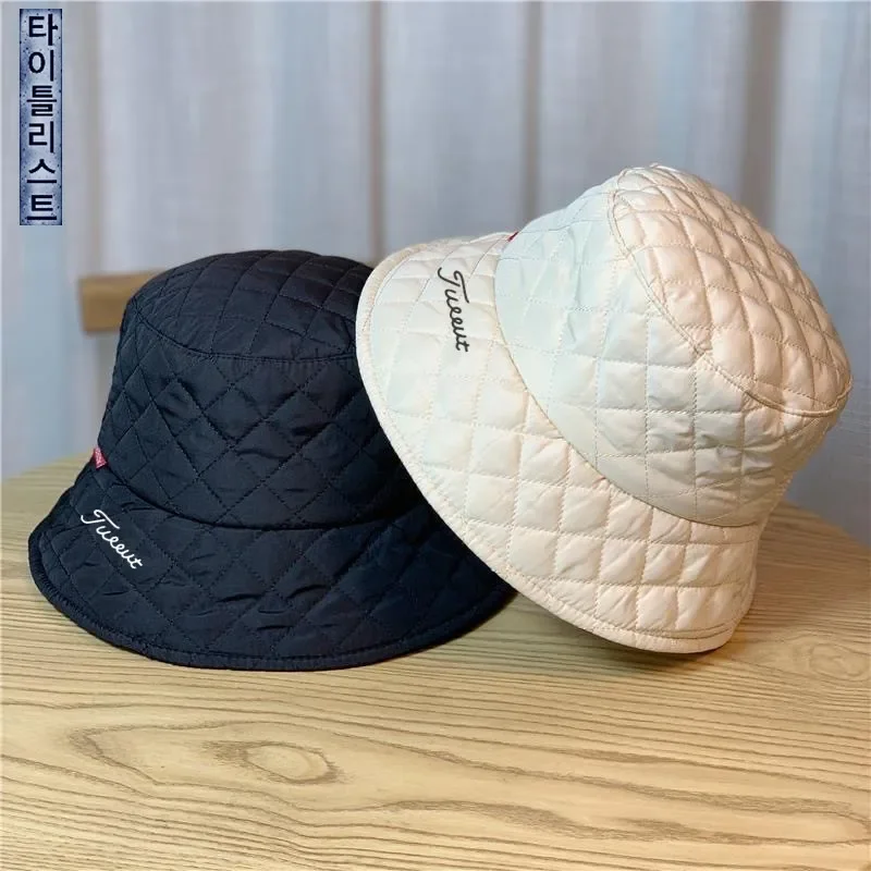 

Lightweight Down Cotton Fisherman Hat Men's Autumn Winter 2024 Authentic Golf Cap Women's Fashion Outdoors Keep Warm Pen Hat