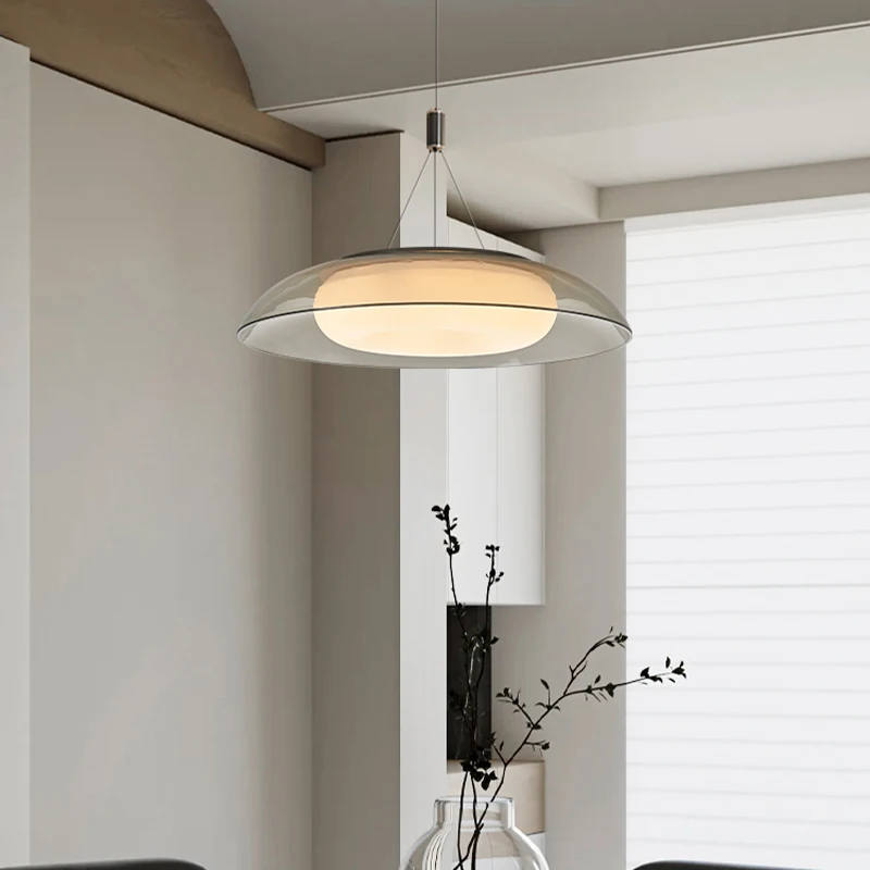 Italian Style Flying Island Restaurant Chandelier Minimalist Design Light Luxury Nordic Modern LED Pendant Lights Advanced Lamps