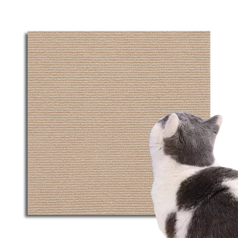 Wall Anti Cat Scratch Sofa DIY Cats Scratch Board Sofa Protection Paws Sharpen Trimmable Self-adhesive Carpet Cats Scratch Board