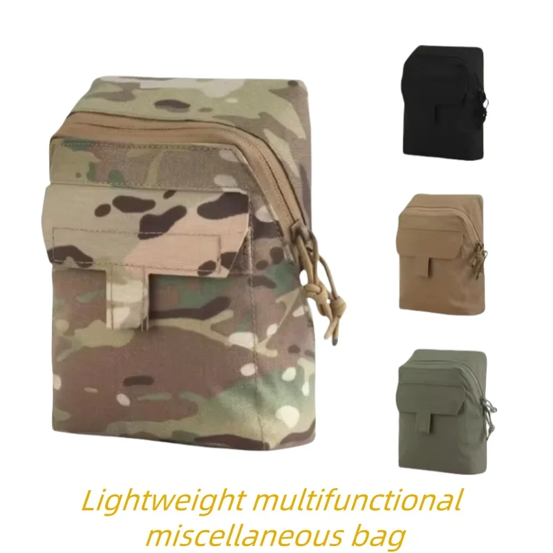 Tactical waist seal belt MOLLE with accessory bag for outdoor sports, multi-purpose miscellaneous items, portable bag CS game