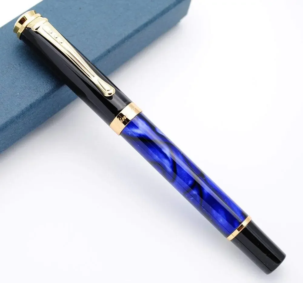 JINHAO 500 Marbled  Fountain Pen Fine Iridium Gold 0.5mm Nib High-grade Stone Patterns InkPen Students Practice Calligraphy New