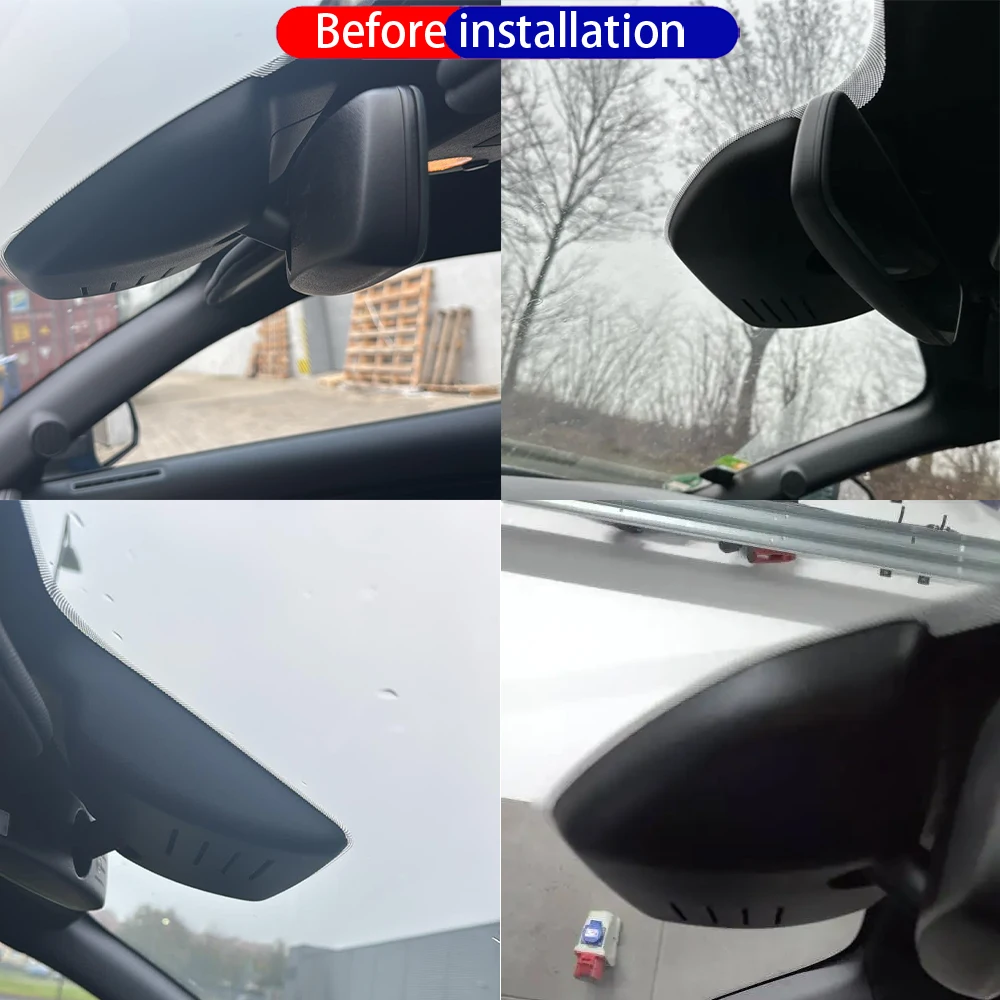 Dash Cam for Ford Mustang S550 2015-2023 Front＆Rear 4K UHD DVR Dashboard Camera Video Drive Recorder Night Vision Parking Mode