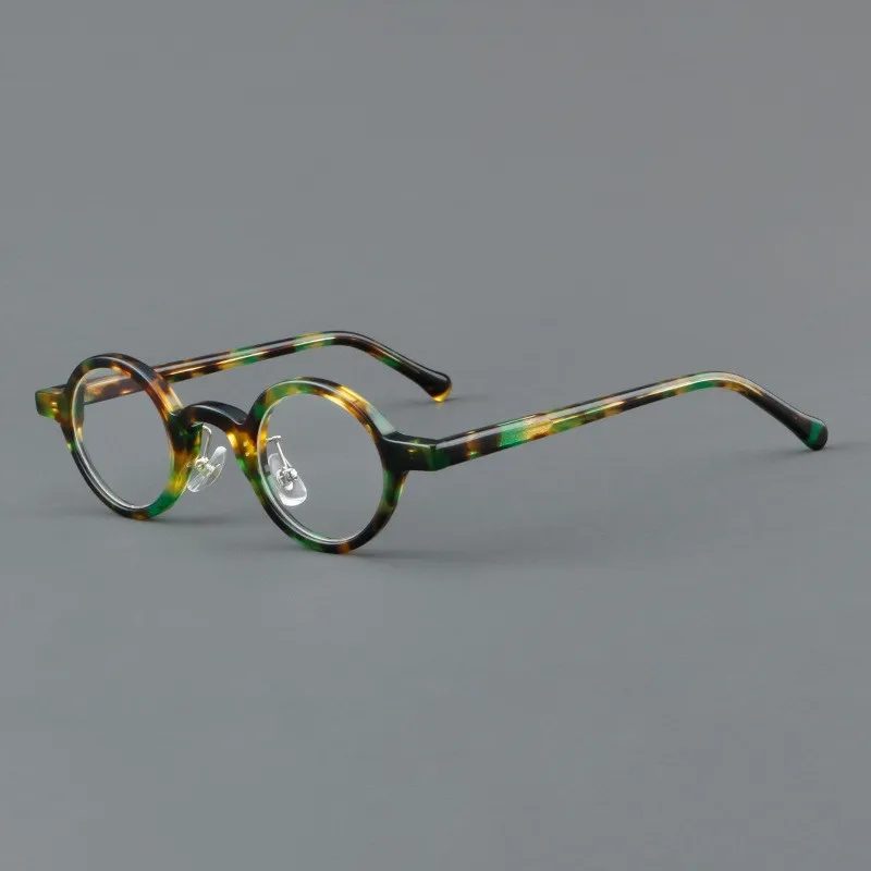 

Vintage round glasses frame hand-made acetate fiber glasses frame can be equipped with prescription glasses.