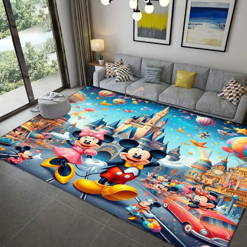 Carpet multi-sizemouse，M-Mickey Mouse ,Carpet for Living Room Bedroom Kid's Room Home Decor Area Rug Non-slip Mat Sofa Mat