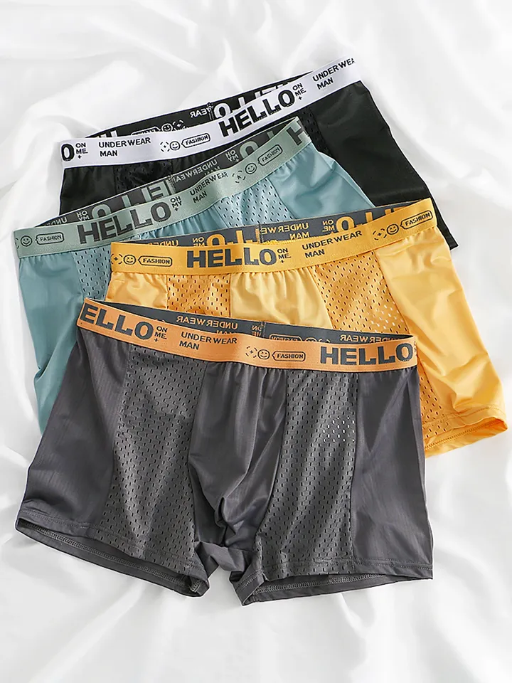 Men's Ice Silk Mesh Boxer Brief -