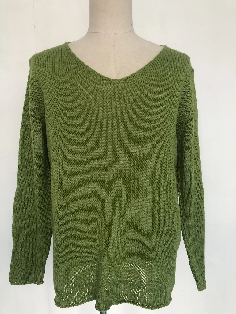 Männer 2025, Winter, übergroßer Pullover, schwerer Strickpullover mit V-Ausschnitt, langärmelig, einfarbig, lässig, warm, lockere Passform, Alltagskleidung, Herren – Detail 12