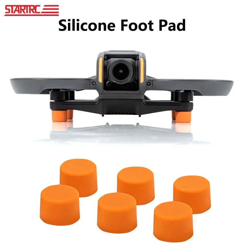 STARTRC For DJI Avata 2 Drone Accessories Foot Pads Silicone Heighten 10mm Landing Gear Takeoff Protector Damping Protective