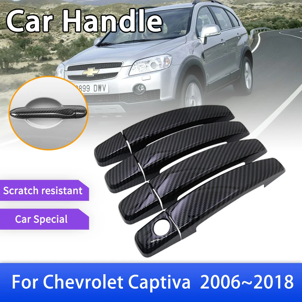 

Carbon Fiber Door Handle Cover for Chevrolet Captiva C100 C140 2006~2018 Daewoo Winstorm Car Exterior Accessories Stickers Trim