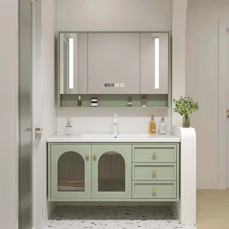 Organizer Medicine Bathroom Cabinets Nordic Luxury Minimalism Bathroom Cabinets Vanity Floor Washbasin Armário Home Furniture