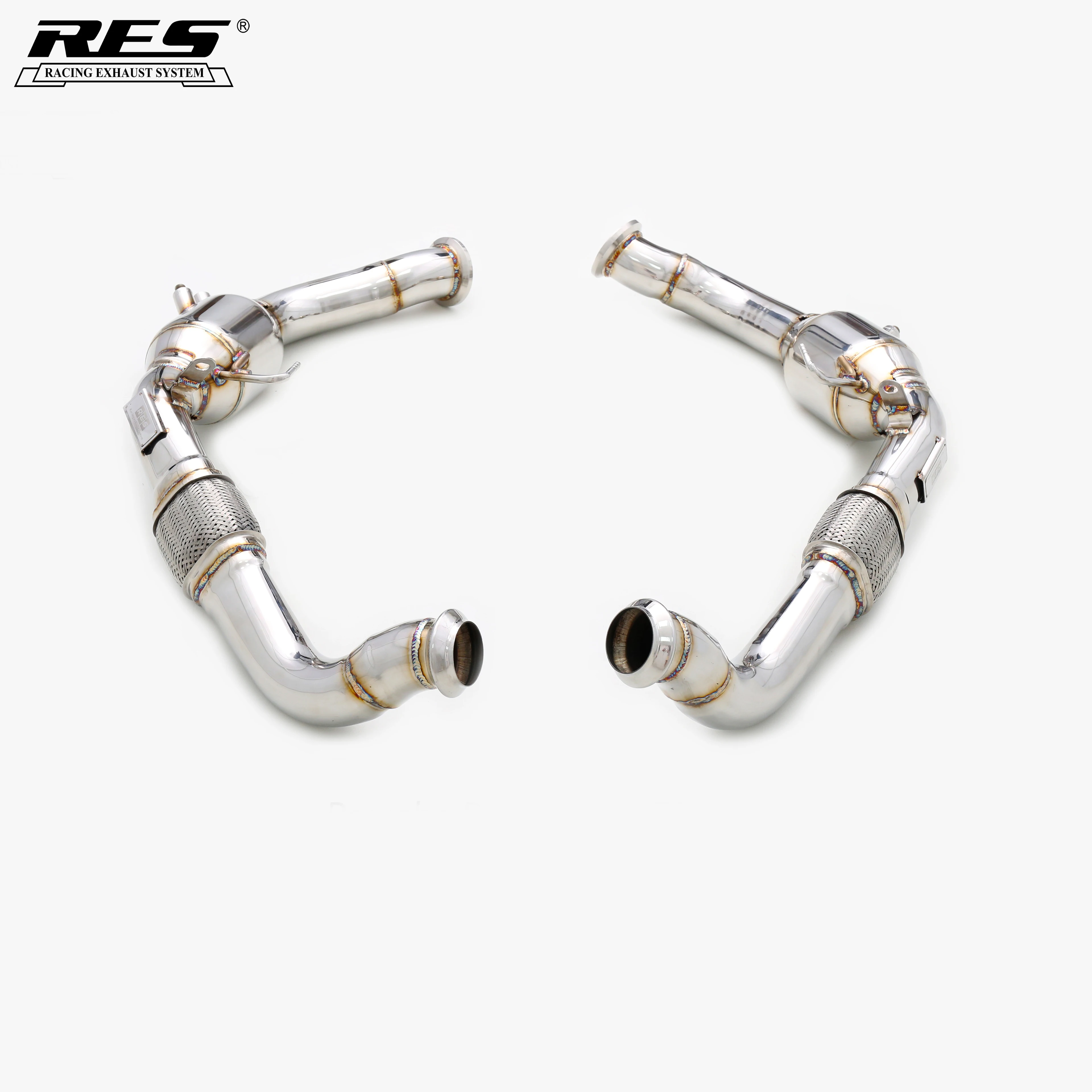 Stainless Steel 304 material Single Mid-pipe exhaust modification Exhaust System For Pananmera 976 2.9T