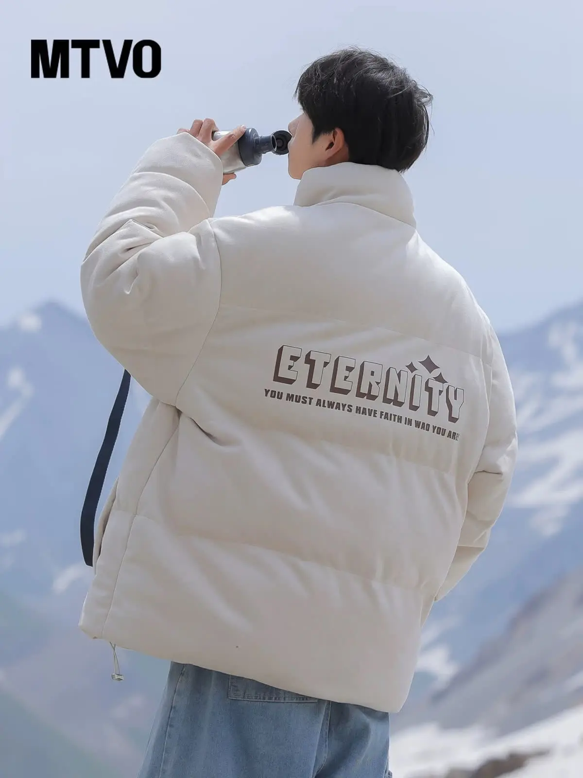 Giacca invernale in cotone caldo e spesso da uomo nuova, giacca in cotone con colletto rialzato regolare, giacca in cotone giovanile alla moda versione coreana