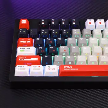 LEA 星球大戰主題鍵帽套裝 119鍵 PBT 定制酷炫 Cherry 高度遊戲鍵帽,適用於機械鍵盤,禮品 Lucky65V2 Wooting 10 最佳銷售 星戰主題鍵帽 - №1