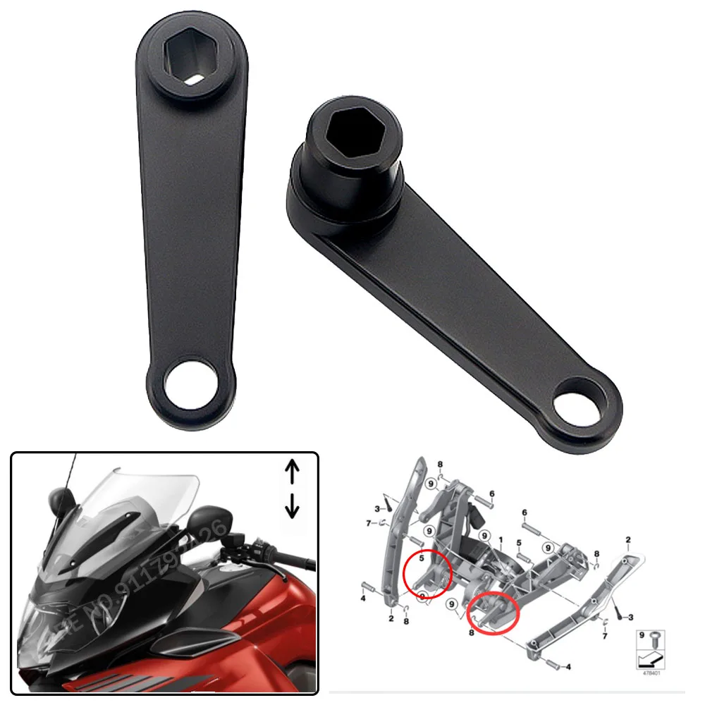 Motorrad Windschutz scheibe heben steigende Windschutz scheibe verstellbare Halterung für bmw r1200rt k1600ga k1600b k 2010 gt gtl 2012-2019