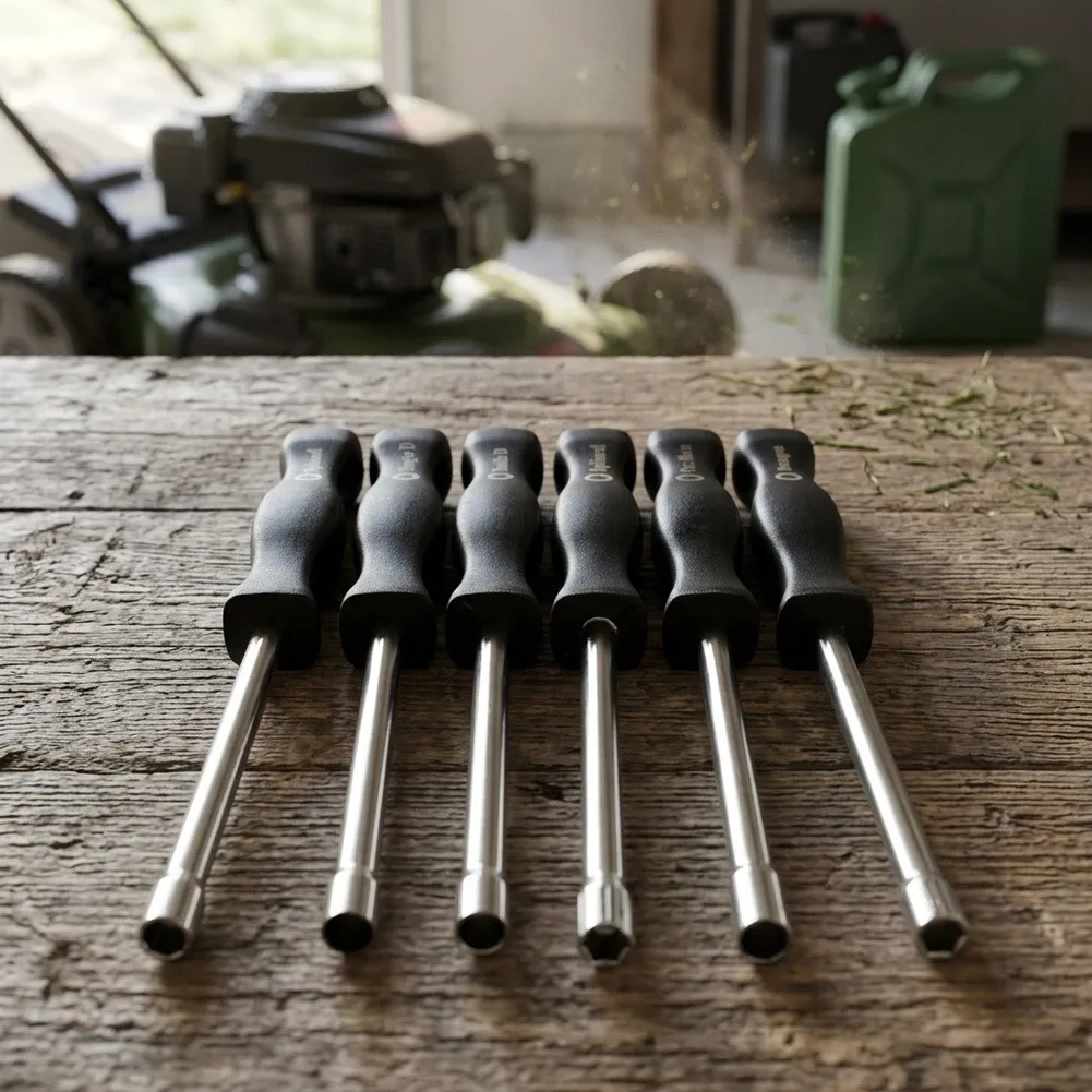 6-Piece Carburetor Adjustment Screwdriver Set Compatible with Most For Lawn Mower Models for Easy Engine Tuning