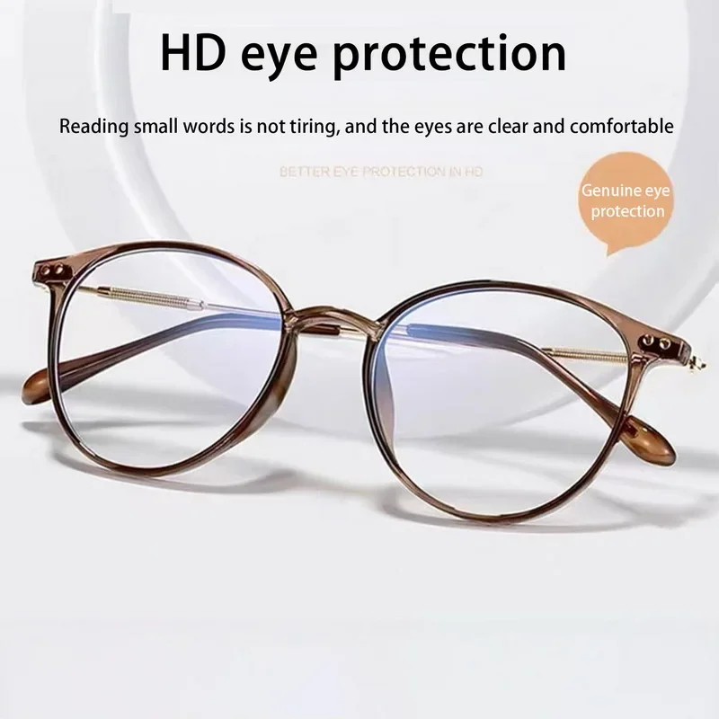 Bifokale Lesebrille Frauen Progressive Multifocus Ultraleicht Presbyopie Brille Männer Runde Anti Blau Licht Brillen 0 Bis + 400 – Detail 8
