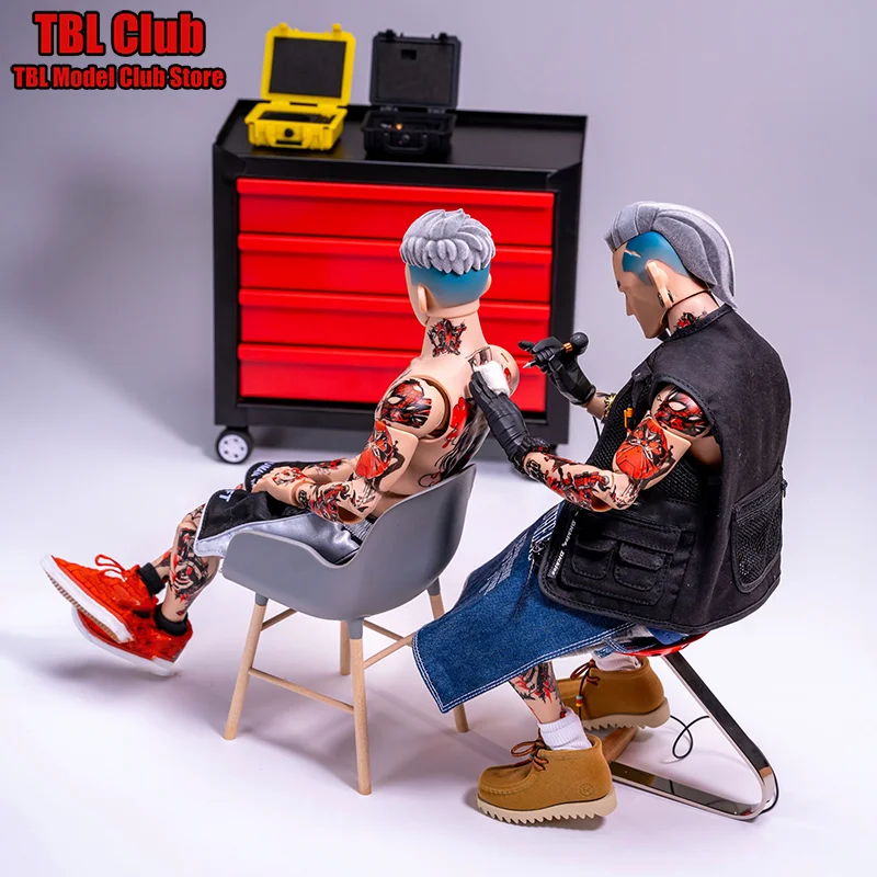 

В наличии TrickyMan12 202501 Масштаб 1/6 Художник-тату Разнообразные стили боди-арта 12 дюймов Полный набор Фигурка Мужской Солдат