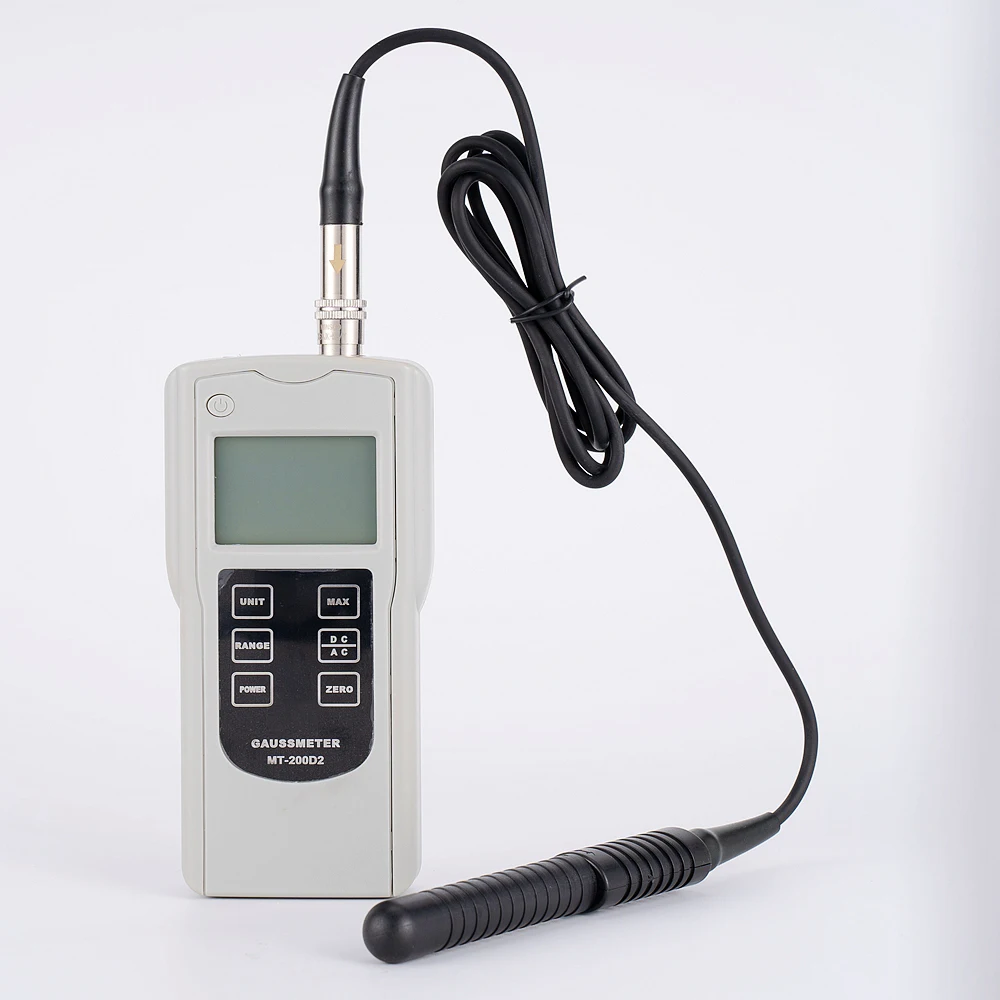 Digital display gauss meter MT-200D2 Tesla meter 0mT ~ 2000mT 10Hz ~ 200Hz Magneto meter Magnetic field strength detector