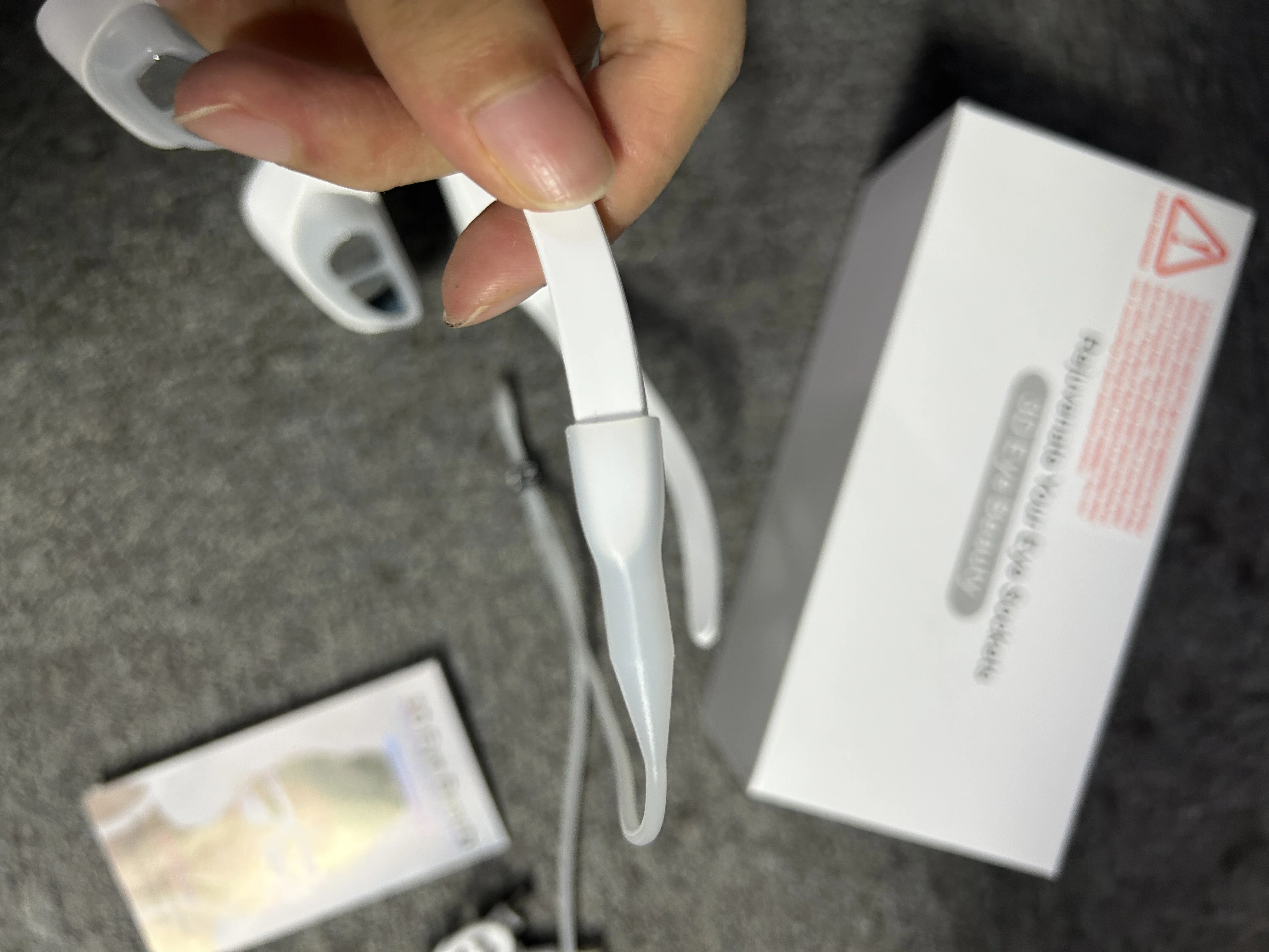 Masażer oczu 3D z czerwonym światłem EMS, okulary do pielęgnacji oczu, redukcja cieni pod oczami, opuchlizny, zmarszczek, zmęczenia oczu, relaksujący sprzęt do pielęgnacji urody.