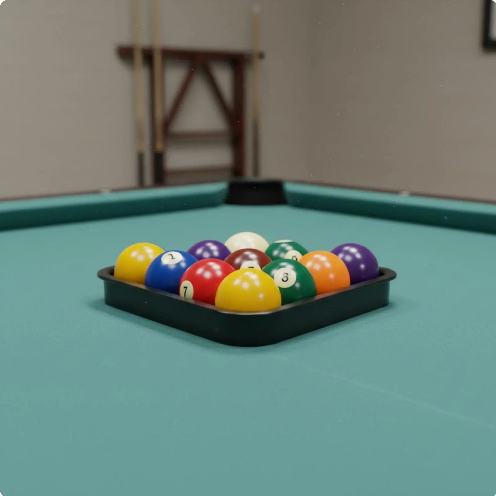Billiards Ball Rack Professional 9 Ball Diamond Pool Holder Billiard Essential Accessory for Tournament Table