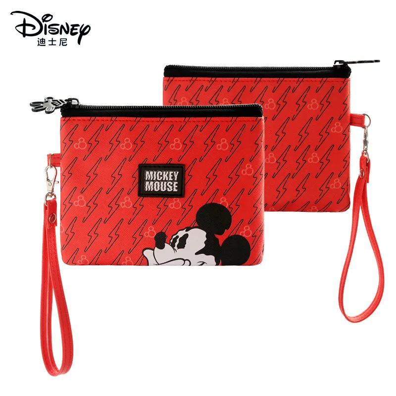 Disney Mickey Cartoon Cosmetic Bag for Women Large Capacity Toiletries Bag Portable Travel Cosmetic Storage Bag Ladies Handbag