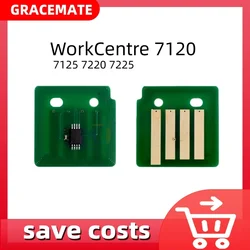 4 pezzi WC7120 Chip di Toner per Xerox WorkCentre 7120 7125 7220 7225 Chip della cartuccia della fotocopiatrice Reset