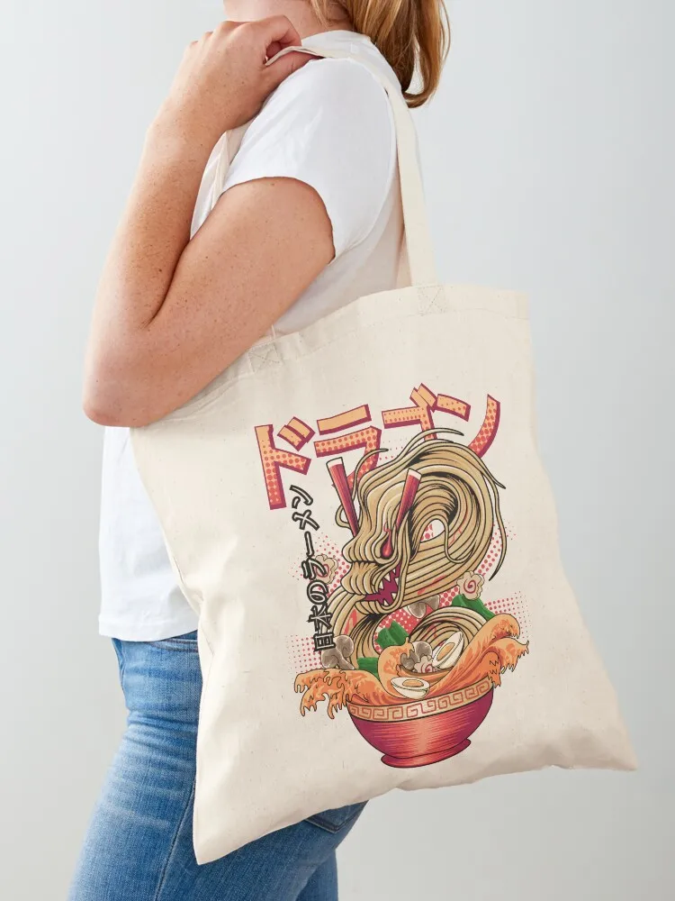 

Japanese Dragon Ramen Tote Bag tote bags men Women's beach bags Candy bags Lady