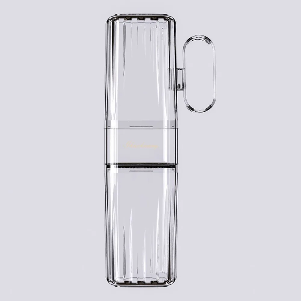 Plastic Toothpaste Storage Cup Seal Design Waterproof Transparent Toothbrush Case Mouthwash Cup Modern Toothbrush Storage Box