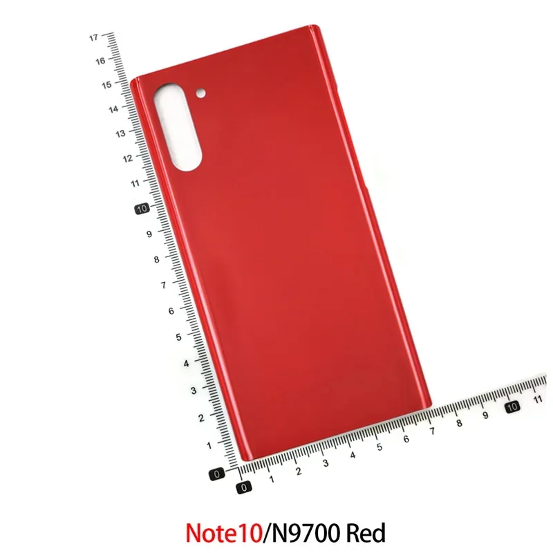 For Samsung Galaxy Note10 Note 10 Glass Back Battery Cover Housing Case Door Rear Panel Parts With Adhesive Sticker Phone Shell