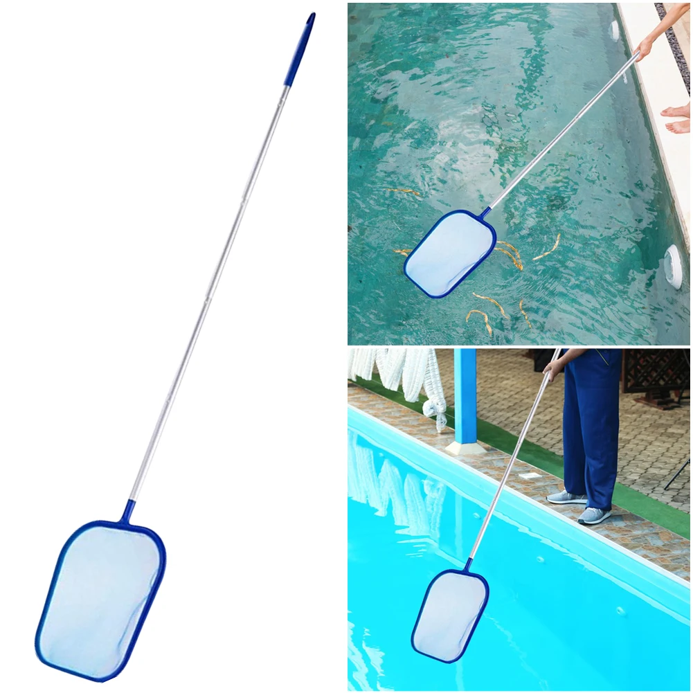 Professional Leaf Rake Deep Bag Swimming Pool Skimmer Net Removal Leaf Rake Mesh Pool Ponds Cleaning Debris