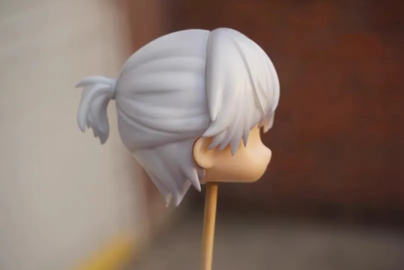 Bjd cabeça escudo luz e noite sariel artesanal ob11 placa de cabelo destacável branco modelo brinquedo acessórios cosplay