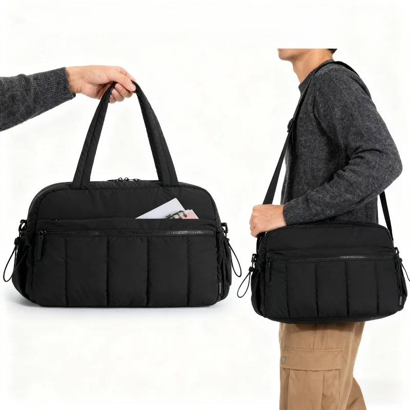 

2026 New Travel Bag Sports Duffel Bag with Toiletry Bag and Compartments Shoulder Bag