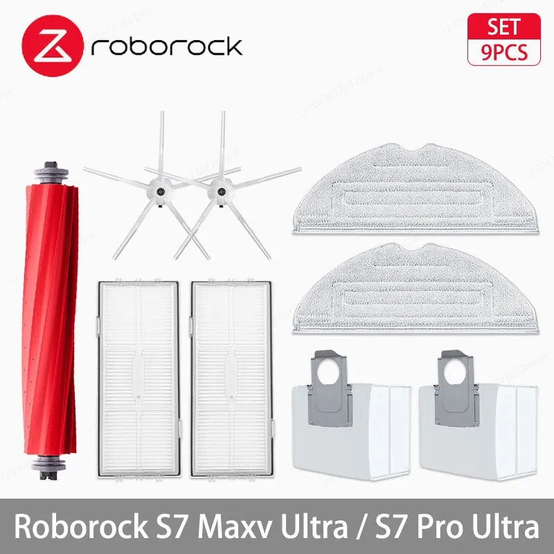 Roborock S7 Maxv Ultra / S7 Pro Ultra Robotstofzuiger Accessoires Hoofdzijborstel Hepa Filter Mop Doeken Stofzak Reserveonderdelen